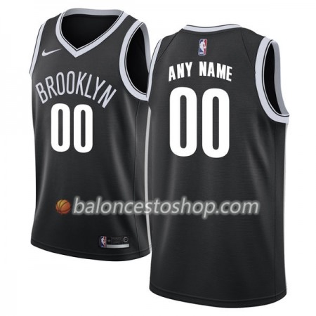 Camiseta Hombre NBA Brooklyn Nets Personalizadas Nike 2017-18 Negro Swingman